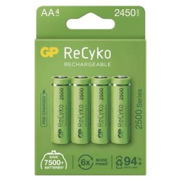 Akumulatorki, AA (HR6), 1.2V, 2450 mAh, GP, kartonik, 4-pack, ReCyko