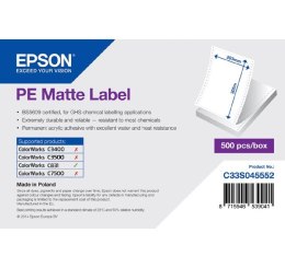 Epson etykiety 203mm x 305mm, białe, pakowany po 500 szt., C33S045552, do drukarek atramentowych