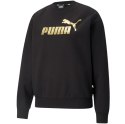 Bluza damska Puma ESS+Metallic Logo Crew FL czarna 586893 01