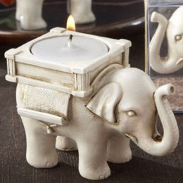 Świecznik - Słoń na szczęście