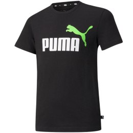 Koszulka dla dzieci Puma ESS+ 2 Col Logo Tee czarna 586985 86