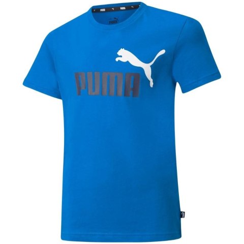 Koszulka dla dzieci Puma ESS+ 2 Col Logo Tee niebieska 586985 63