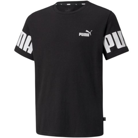 Koszulka dla dzieci Puma Power Colorblock czarna 589335 01