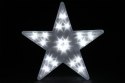 Gwiazda świąteczna 20 LED 3D biała