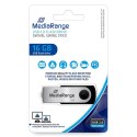 MediaRange USB flash disk, USB 2.0, 16GB, czarny, MR910, USB A, swivel / twister