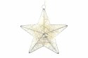 Świąteczna dekoracja - gwiazda, 25 cm, 10 diod LED