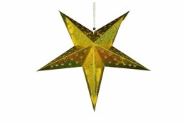 Świąteczna gwiazda z timerem, 60 cm,10 diodami LED, złota