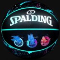 Piłka do koszykówki Spalding Space Jam czarno-zielona 77121Z
