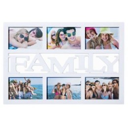 Ramka rodzinna na 6 zdjęć - biała