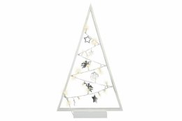 Biała świetlna świąteczna dekoracja - 20 LED, ciepła biel
