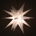 Dekoracja świąteczna - gwiazda 1 LED, 55 cm, biała