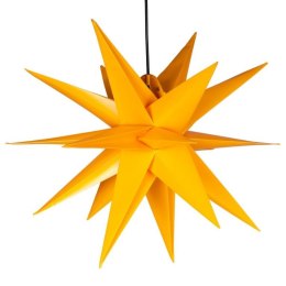 Dekoracja świąteczna - gwiazda 1 LED, 55 cm, żółta