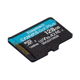 Kingston karta pamięci Canvas Go! Plus, 128GB, micro SDXC, SDCG3/128GBSP, UHS-I U3, bez adaptera, A2, V30