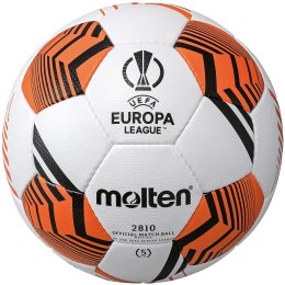 Piłka nożna Molten UEFA Europa League biało-pomarańczowa F5U2810-12