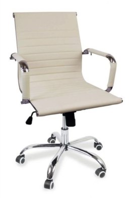 Krzesło biurowe Idaho - kremowe