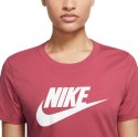 Koszulka damska Nike NSW Tee Essential Icon Futura różowa BV6169 622