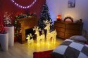 Świetlna dekoracja świąteczna renifer - 100 cm, ciepła biel