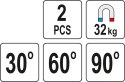 MAGNETYCZNE UCHWYTY SPAWALNICZE 32 KG 2 SZTUKI