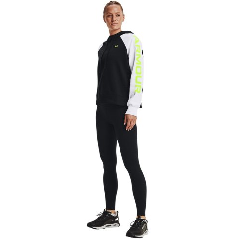 Bluza damska Under Armour Rival Fleece CB Hoodie czarno-biała 1365861 002