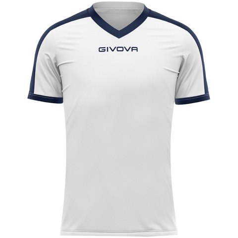 Koszulka Givova Revolution Interlock biało-granatowa MAC04 0304
