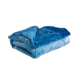 Mikro pluszowy kocyk - Niebieski płatek śniegu, 150x200 cm