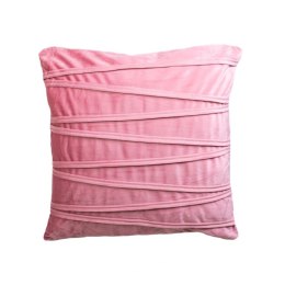 Poduszka dekoracyjna ELLA różowa - 45x45 cm
