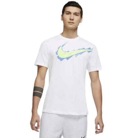 Koszulka męska Nike NK Dri-Fit Tee SC Logo biała DD6812 100