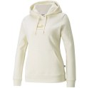 Bluza damska Puma Holiday Hoodie FL kremowa 589549 73