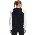 Bluza damska Under Armour Rival Fleece CB Hoodie czarno-biała 1365861 002