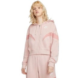 Bluza damska Nike Nsw Air Flecee Gx FZ Hoodie różowa DD5447 601