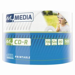 MyMedia CD-R, 69203, 50-pack, 700MB, 52x, 80min., 12cm, printable, wrap, Standard, do archiwizacji danych
