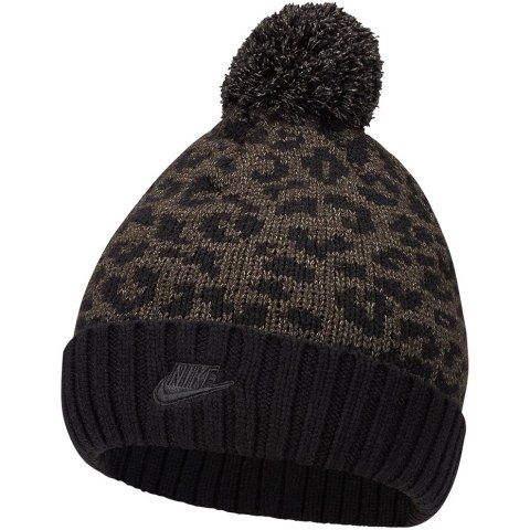 Czapka Nike Nsw Beanie Cuffed Pom Futura czarno-brązowa DM8403 010