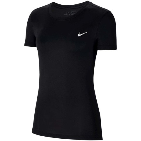 Koszulka damska Nike NK Dry Leg Tee Crew czarna AQ3210 010