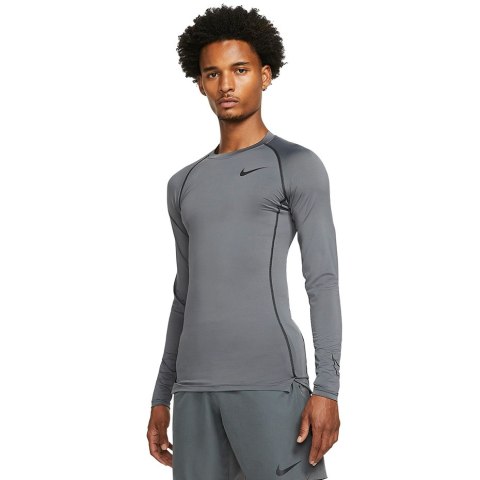 Koszulka męska Nike Dri-FIT Tight Top LS szara DD1990 068