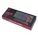 Marvo CM310 CZSK, RGB zestaw klawiatura + mysz i podkładka dla graczy, CZ/SK, do gry, membranowa rodzaj przewodowa (USB), czarna