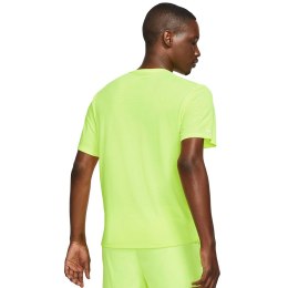 Koszulka męska Nike NK Dri-Fit Miler Top Ss limonkowa CU5992 702