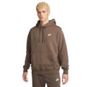 Bluza męska Nike Nsw Club Hoodie brązowa BV2654 004