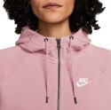 Bluza damska Nike NSW Essential Flecee FZ Hoodie różowa BV4122 632