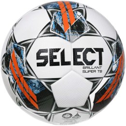 Piłka nożna Select Brillant Super TB FIFA 2022 biało-szaro-pomarańczowa 1005848