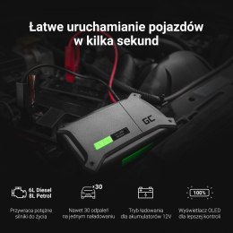 Green Cell GC PowerBoost Car Jump Starter / Powerbank / Rozrusznik do samochodu z funkcją prostownika 16000mAh 2000A