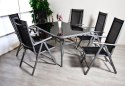 Komplet mebli ogrodowych aluminium stół + krzesła