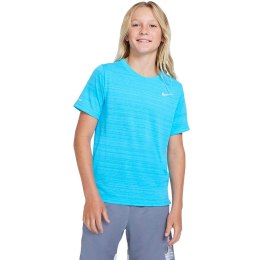 Koszulka dla dzieci Nike Df Ss Miler Top niebieska DD3055 447