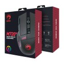 Marvo Mysz M720W, 4800DPI, 2.4 [GHz], optyczna, 8kl., 1 scroll, bezprzewodowa, czarna, 1 szt AA, Nano odbiornik, podświetlona