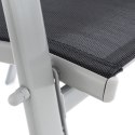 Zestaw 2x ogrodowe krzesło do układania w stos z wysokim oparciem
