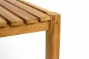 Zestaw ogrodowy ławki i stoł DIVERO - drewno tekowe
