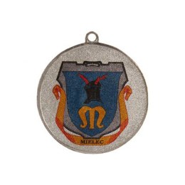 Medal Srebrny Biathlon Z Miejscem Na Emblemat 25 Mm Z Nadrukiem Kolorowym Luxorjet