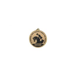 Medal Złoty Z Miejscem Na Emblemat 25 Mm - Medal Stalowy Z Grawerem Na Laminacie
