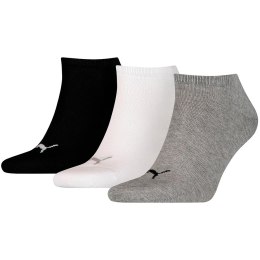 Skarpety Puma Sneaker Plain 3P szare, białe, czarne 906807 15/2610800018