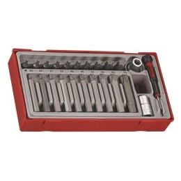 ZESTAW NASADEK I GROTÓW WKRĘTAKOWYCH 1/2'' TTTHEX 23EL. TENG TOOLS