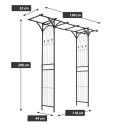 Garth Garden Pergola, 206 x 198 x 52 cm